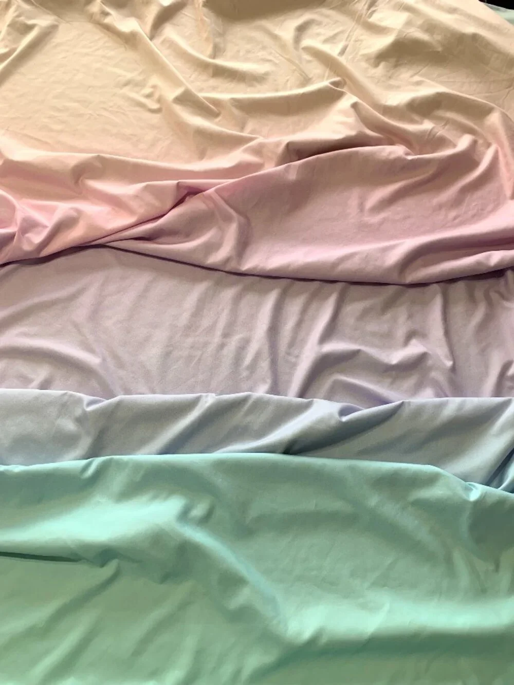 128LX86W Duvet Cover Pink Blue Orange Gradient Color 2 Matching Pillow Cases
